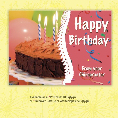 Birthday Postcard - "Spine Combo"